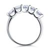 Bansriracha 1.25 Carat Five 5 Stone Solid 925 Sterling Silver Ring Bridal Jewelry Wedding Band CFR8039 (5) view 3