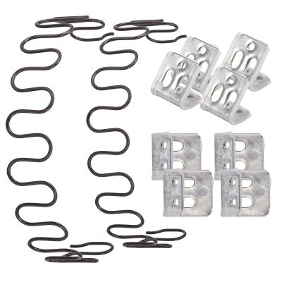 Carkio Sofa replacement Springs,2 PCS 28" Spring with 8 PCS S Clips,4.0 Wire Diameter Sofa Spring Repair Kit Compatible with Seating In Furniture Interior Decoration, Automotive, or Other Applications