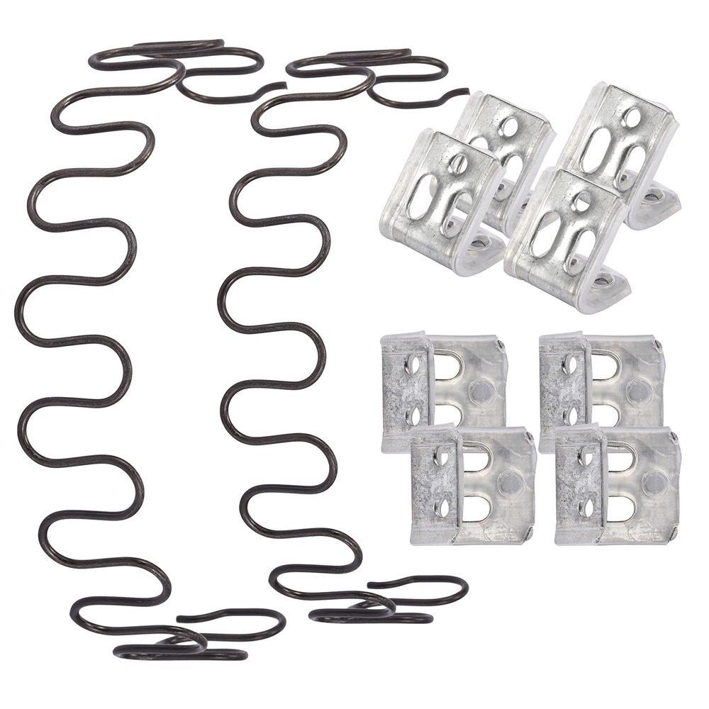 Carkio Sofa replacement Springs,2 PCS 28" Spring with 8 PCS S Clips,4.0 Wire Diameter Sofa Spring Repair Kit Compatible with Seating In Furniture Interior Decoration, Automotive, or Other Applications