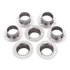MroMax 304 Stainless Steel Wardrobe Pipe Bracket, 1.28Inch Dia, Wall Mount Hanging Rail Rod Support Socket 8Pcs view 1