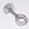 MroMax Wardrobe Pipe Bracket, 1.26Inch Dia, Ceiling Mounted Rail Rod Support Socket Silver Tone 4Pcs view 3