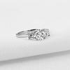 Bansriracha Vintage 3 Stones Ring 925 Sterling Silver Women SONA NSCD Engagement Ring Wedding (7) view 3
