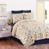 C&F Home Natural Home Twin Cotton Quilt Set All-Season Oversized Reversible Yellow Gold Floral Leaves Bedspread Bedding 2 Piece with Sham Twin 2 Piece Set Grey view 4