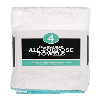 Ritz White Microfiber Kitchen Towel 4 pk