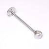 MroMax Wardrobe Pipe Bracket, 0.75Inch Dia, Ceiling Mounted Rail Rod Support Socket Silver Tone 2Pcs view 2