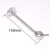 MroMax Wardrobe Pipe Bracket, 0.75Inch Dia, Ceiling Mounted Rail Rod Support Socket Silver Tone 2Pcs view 4