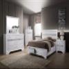 24/7 Shop at Home Prasley Contemporary Storage Wood Queen Bed, No Box Spring Required, White view 2
