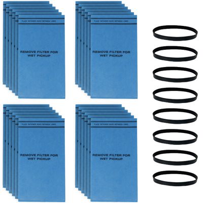 Fette Filter - 24 + 8 Pack Wet Dry Vac Bags Compatible with WORKSHOP WS01025F, Craftsman 9-38737, MultiFit VF2000, Select 2-1/2 to 5-Gallon Shop Vac Husky,Bucket Head, & Stinger Shop Vac Models.