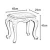 Comfortable Chair European Vanity Stool,Baroque Piano Chair with Plastic Steel Legs,High Resilience Sponge Upholstered Makeup Seat,for Dressing Room/Makeup room/Living Room/Bedroom/Restaurant Leisur view 2
