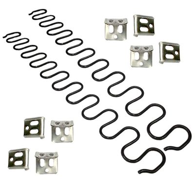 Carkio Sofa Replacement Springs,2 PCS 31" Spring with 8 PCS S Clips,4.0 Wire Diameter Sofa Spring Repair Kit Compatible with Seating In Furniture Interior Decoration, Automotive, or Other Applications
