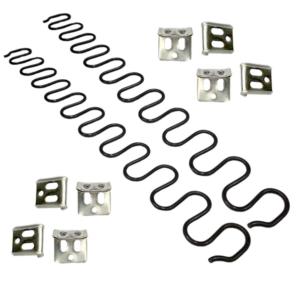 Carkio Sofa Replacement Springs,2 PCS 31" Spring with 8 PCS S Clips,4.0 Wire Diameter Sofa Spring Repair Kit Compatible with Seating In Furniture Interior Decoration, Automotive, or Other Applications