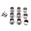 MroMax 10Pcs Stainless Steel Closet Wardrobe Rod Holder Fit 1.26 Inch Dia Tube Shower Curtain Rod End Supports Socket Flange Rod Holder Wall Mount Pipe Bracket for Closet Wardrobe Shower Curtain Rod view 1