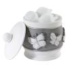 Avanti Linens - Covered Jar, Guest Bathroom Essentials, Butterfly Inspired Home Home Decor (Yara Collection) view 4