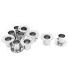MroMax 4Pcs Stainless Steel Closet Wardrobe Rod Holder Fit 0.87 Inch Dia Tube Shower Curtain Rod End Supports Socket Flange Rod Holder Wall Mount Pipe Bracket for Closet Wardrobe Shower Curtain Rod view 4
