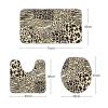 Amagical Animal Leopard Tiger Giraffe Pattern 16 Piece Bathroom Mat Set Shower Curtain Set Non Slip Bath Mat Contour Mat Toilet Cover Waterproof Shower Curtain with 12 Hooks view 4