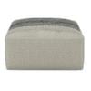 SIMPLIHOME Sabella Square Pouf - 20 inch Wide Upholstered PET Polyester Ottoman in Grey and White, Boho Indoor/Outdoor Footstool or Extra Seating for Living Room, Bedroom, or Patio, Assembled view 4