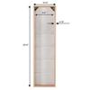 M&T Displays Wall Mount Natural Wood Magazine Brochure Rack Wooden Leaflet Literature Catalog Holder Easy Assembly Durable Clear PET G Pocket 5x(8.5x11) Inch for School Office Hospital Hotel Indoor view 2
