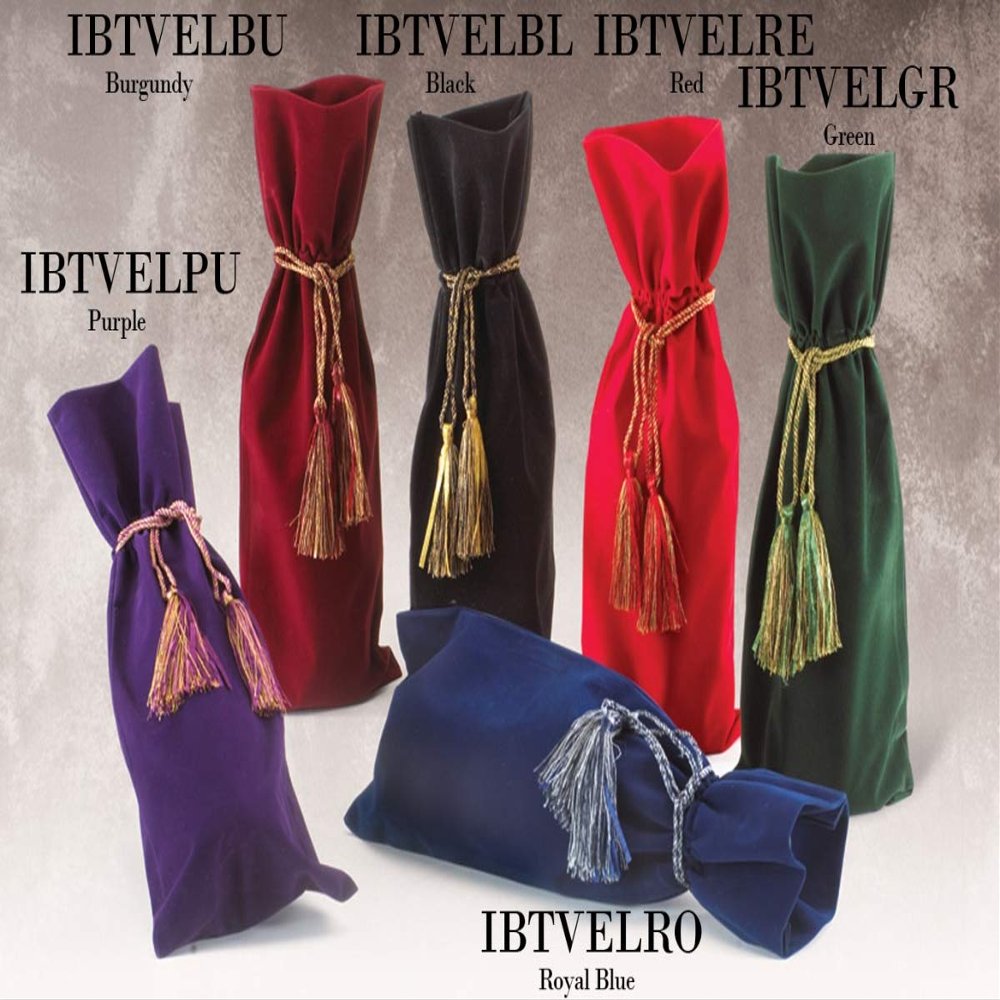 Joann Marrie Designs IBTVELRO Velvety Wine Bag - Royal Blue