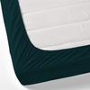 600-Thread-Count 100% Egyptian Cotton Bed Sheets, 5-Pc King,Dark Green Sheet Set, Sateen Weave, Fits Mattress Upto 18'' Deep Pocket view 3