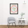Artery8 Map Gleason 1892 World Time Calculator Flat Earth Artwork Framed Wall Art Print 18X24 Inch view 2