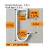 DANXQ Square Tube Flat Aluminum Alloy Pipe Hook, 5 PCS (J Hook-for 2.5 cm) view 4
