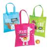 Fun Express - Funtastic Animal Tote Bag Assortment - Apparel Accessories - Novelty Totes - Reusable Shopping Bags Grocery Totes - Shoulder Hand Bag - 12 Pieces view 1