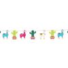 Fun Express - Fiesta Cactus Llama Garland for Cinco de Mayo - Party Decor - Hanging Decor - Garland - Cinco de Mayo - 1 Piece view 1