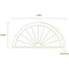 Ekena Millwork 8" H x 8" D x 48" W Rough Cedar Faux Wood Fireplace Mantel Kit w/ Ashford Corbels, Burnished Honey Dew view 2