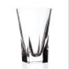 Barski Vase - Crystal Glass - 10" Height - for Flowers - Round Top - Square Bottom - Made in Europe view 1