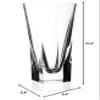 Barski Vase - Crystal Glass - 10" Height - for Flowers - Round Top - Square Bottom - Made in Europe view 2