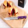 Ginsu Kiso 14-Piece Purple Knife Set with Black Block - Dishwasher Safe and Always Sharp view 2
