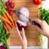 Ginsu Kiso 14-Piece Purple Knife Set with Black Block - Dishwasher Safe and Always Sharp view 4
