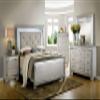 24/7 Shop at Home Riah Contemporary Tufted Headboard King Bed, Box Spring Required, Silver view 4