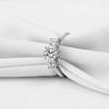 Bansriracha Vintage 3 Stones Ring 925 Sterling Silver Women SONA NSCD Engagement Ring Wedding (6) view 2
