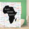 Aowced 66x72 Inches Shower Curtain Black History Month Including Names Time Periods Waterproof Polyester Fabric Bath Bathroom Curtain Set with Hooks view 1