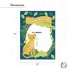 Desert Cactus Cheetah Happy Birthday Invitations Style 1 Invite Cards (10 Count) With Envelopes Boys Girls Kids Party (10ct) view 3