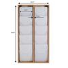 M&T Displays Wall Mount Natural Wood Magazine Brochure Rack Wooden Leaflet Literature Catalog Holder Easy Assembly Durable Clear PET G Pocket 10x(8.5x11) Inch for School Office Hospital Hotel Indoor view 2