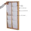 M&T Displays Wall Mount Natural Wood Magazine Brochure Rack Wooden Leaflet Literature Catalog Holder Easy Assembly Durable Clear PET G Pocket 10x(8.5x11) Inch for School Office Hospital Hotel Indoor view 3