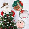 D-FantiX Santa Tree Topper, Large Christmas Tree Topper Santa Hugger Xmas Christmas Tree Decorations Party Home Decor view 2