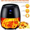 Air Fryer 6.9QT/6.5L, Uten 1700W High-power 8 in 1 Deep Frying Mode, Rapid Heating up, Non-Stick Oven, Oilless Cooking, Fast Heat up/Time Control, LED Digital Touchscreen, Black view 2
