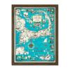 Artery8 Map Chase 1949 Cape Cod Nantucket Massachusetts Pictorial Artwork Framed Wall Art Print 18X24 Inch view 1