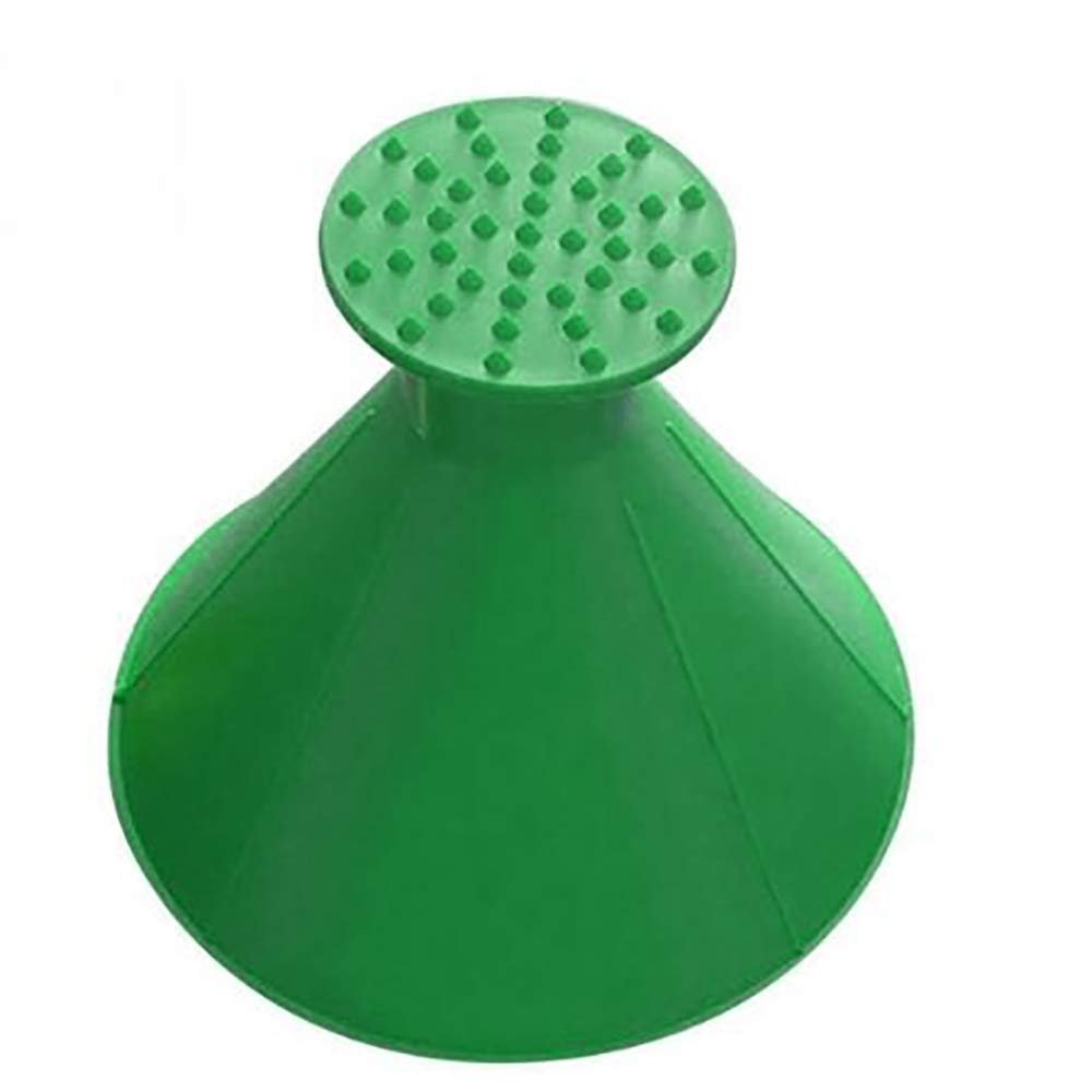 Car Window Glass Cleaning Tool Ice Scraper Outdoor Funnel Windshield Snow Remover Car Tool -Green