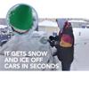 Car Window Glass Cleaning Tool Ice Scraper Outdoor Funnel Windshield Snow Remover Car Tool -Green view 3
