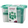 10715 Food Storage Containers, Teal Plastic, 50-Pc. - Quantity 22 view 1