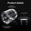 24 Pieces Empty Clear Plastic Jars with Lids Round Storage Containers Wide-Mouth for Beauty Product Cosmetic Cream Lotion Liquid Butter Craft and Food (Black Lid, 8 oz) view 3