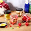 24 Pieces Empty Clear Plastic Jars with Lids Round Storage Containers Wide-Mouth for Beauty Product Cosmetic Cream Lotion Liquid Butter Craft and Food (Black Lid, 8 oz) view 4