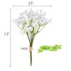 10Pcs 30 Bunches White Babys Breath Artificial Flowers Real Touch Fake Gypsophila Faux Plants for Wedding Garland Wreath Girl Crown Flower bonquet DIY Flores Arrangement Table Dcor Centerpiece view 3