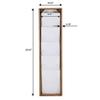 M&T Displays Wal Mount Dark Wood Magazine Brochure Rack Wooden Leaflet Literature Catalog Holder Easy Assembly Durable Clear PET G Pocket 5x(8.5x11) Inch for School Office Hospital Hotel Indoor view 2