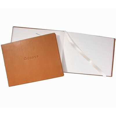 Graphic Image Guest Book - Leather Bound Book - Fine Collectible Edition - Made in USA Quality Leather - Made in USA