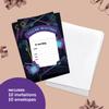 Desert Cactus Laser Tag Happy Birthday Invitations Style 2 Invite Cards (10 Count) With Envelopes Boys Girls Kids Party (10ct) view 2